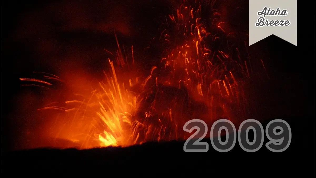 2009年のキラウエア火山情報