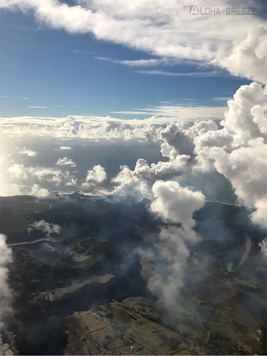 朝一番のフライトは陰影が美しい